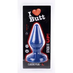 I Love Butt Plug Classic L I Love Butt 15 x 6.8 cm Bleu
